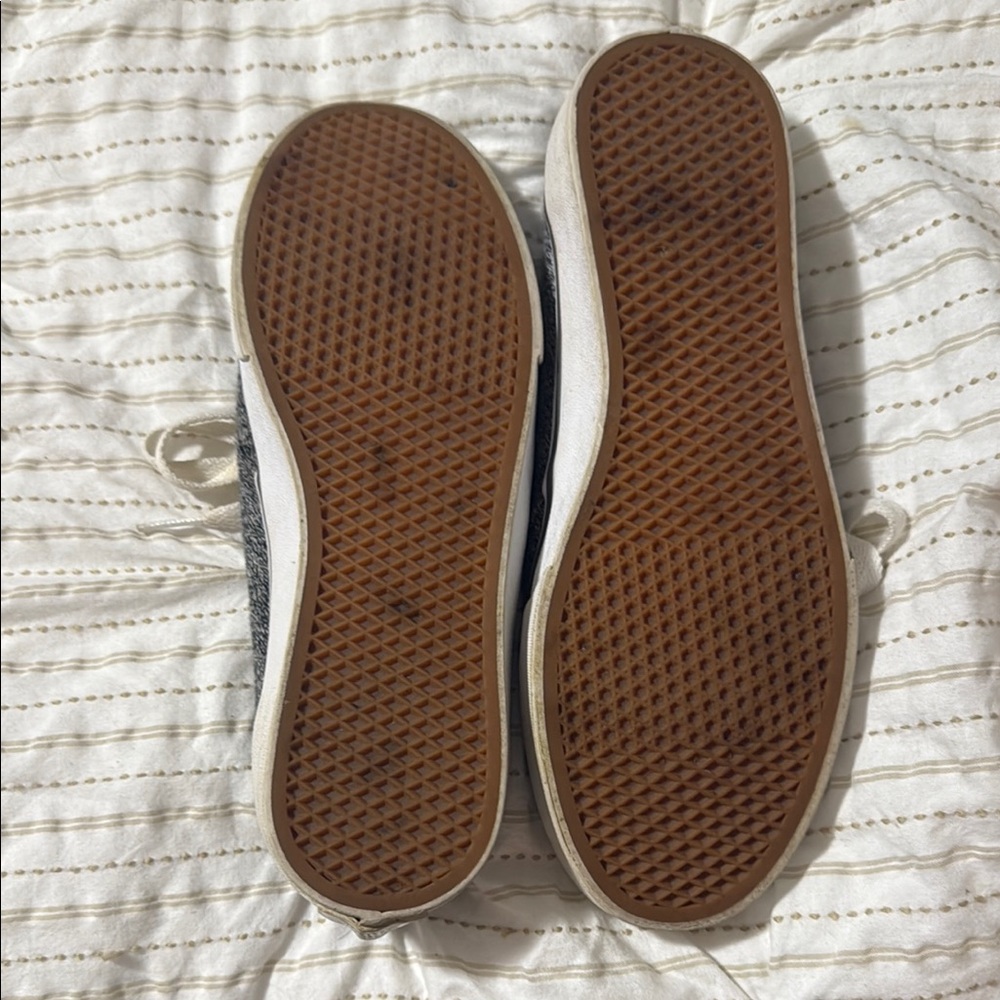 Vans Charcoal Gray Sneakers with White Laces - Picture 5 of 7